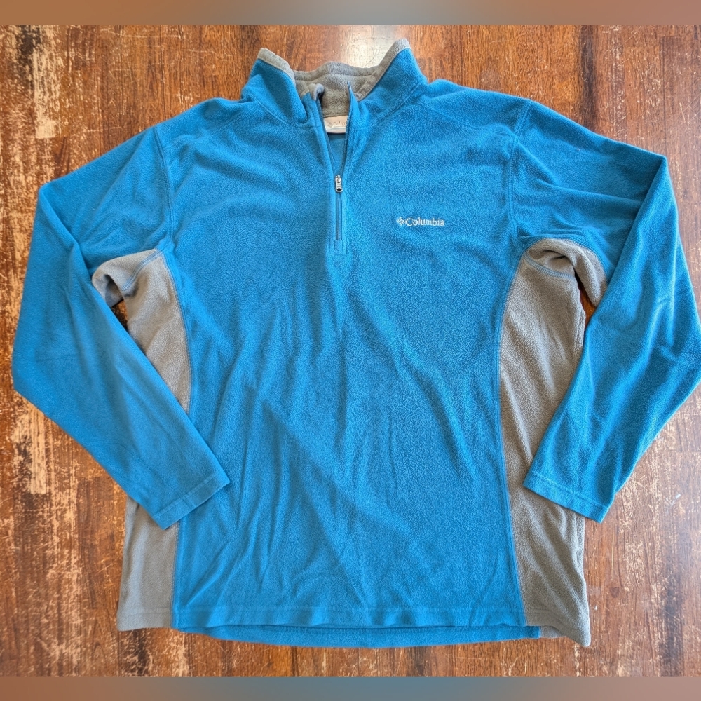 Columbia Fleece Pullover 1/4 Zip Men's XL Activewear Outdoor Adventure Hiking